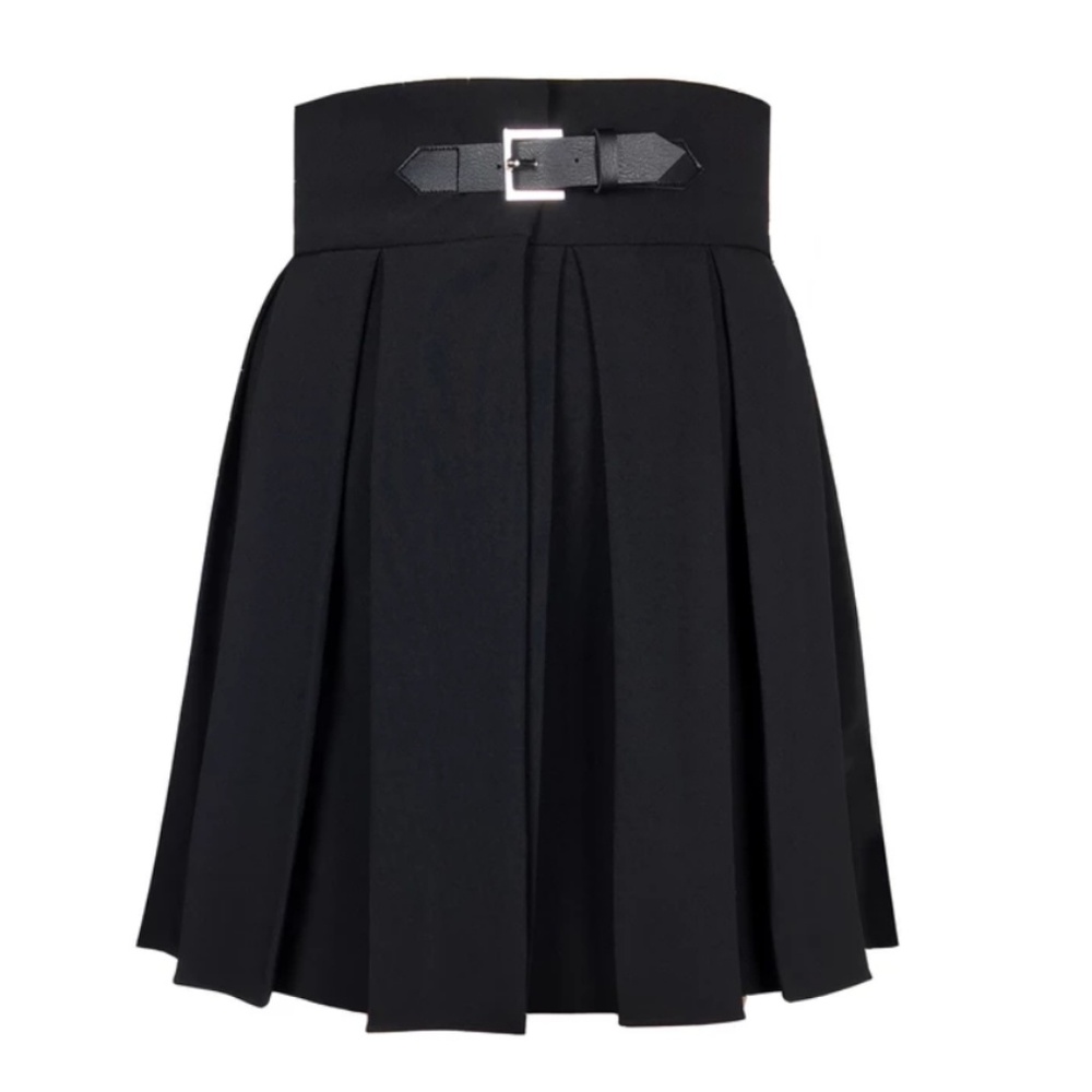 Deandri Nancy Black Pleated Skirt
